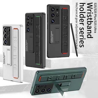 Custodia per Telefono Samsung S25 Ultra/S24 Plus/S23U con Laccetto Elastico al Polso e Supporto Ultra-Sottile per Protezione Completa