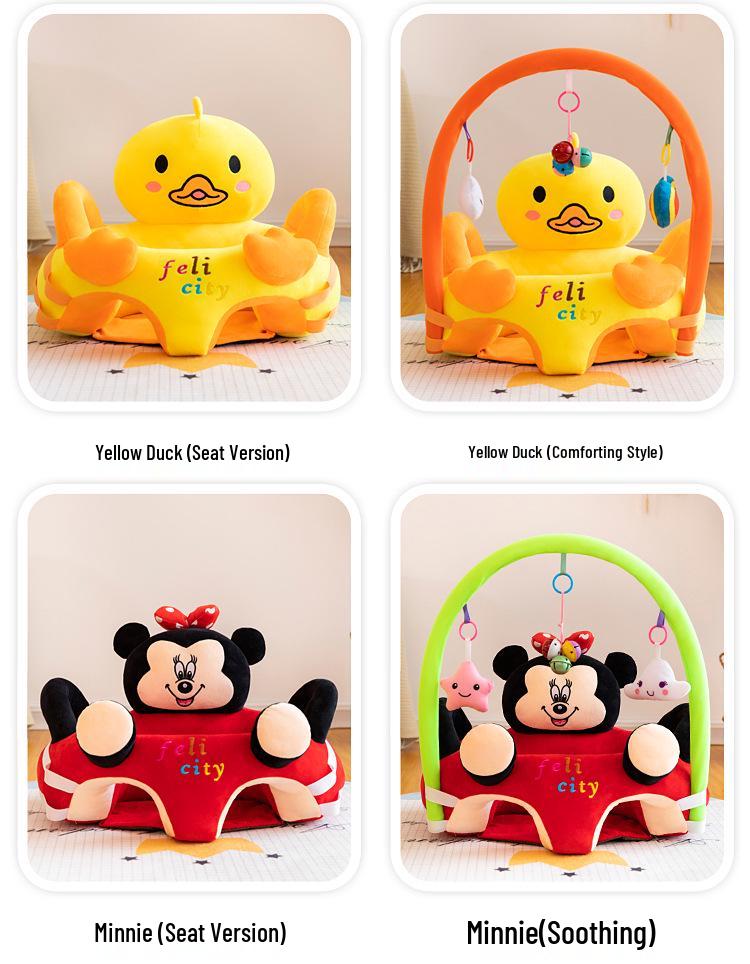 Cartoon-Kindersicherheitssitz - Lernsofa & Beruhigender Hochstuhl