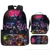 Battle of the Twin Cities Arcane Children's School Bag Pencil Case Backpack Elementary School Cartoon Backpack Three-piece Set