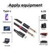 USB C to 6.35mm TRS Cable Type C to Double 6.35mm Cord Widely Compatibility