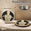 2PCS Heads and Tails Coin Sexy Woman Coin Challaenge Coin Lucky Coin Token Funny Prank Gifts for Coin Collectors