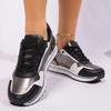 Light Weight Gold Leopard Sneakers for Women 2025 Spring Platform Lace Up Casual Shoes Woman Mix Color Sole Sole Outdoor Flats