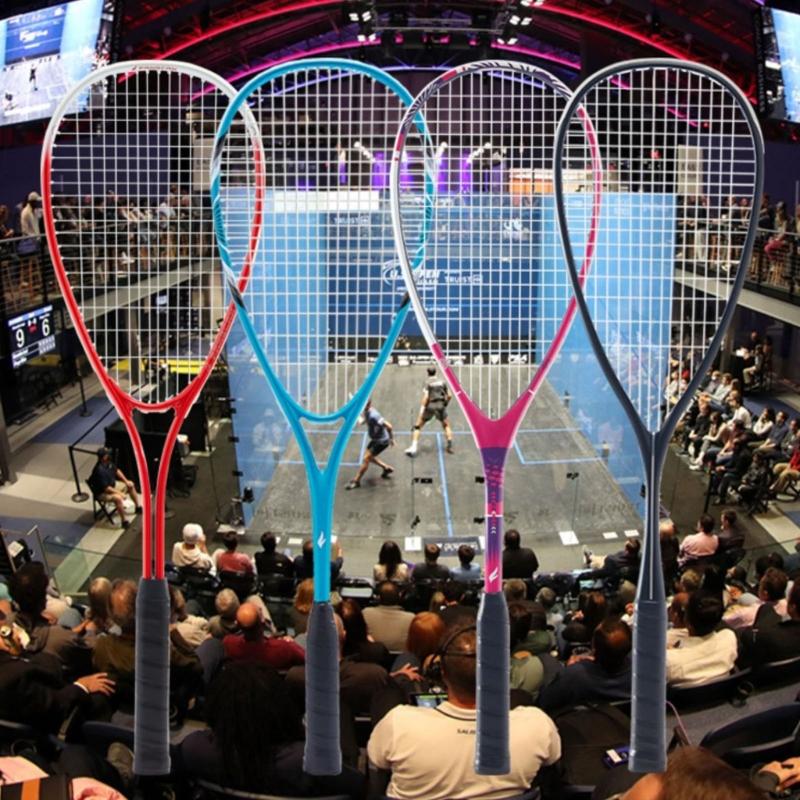 Beginner Training Squash Racket NonSlip Handle Aluminum Alloys Frame Squash Racquet Squash Training Paddles for Men Women