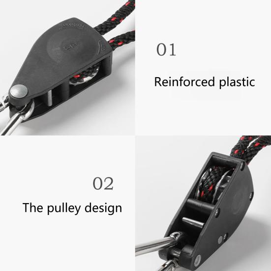 Nylon Ratchet Hanger Lightweight Quick Release Sturdy Pulley Design Tent Lifting Rope