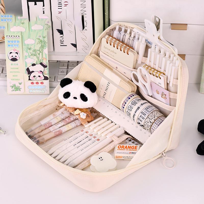 Kawaii Pencil Case Large Capacity Bag Pouch Box Girls Japanese Korean Schools Offices Back School Supplies