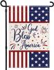 AIBIIN 4th of July Garden Ag, Independence Day God Bless America Yard Outdoor Decoration for Outside Double Sided American PPZ