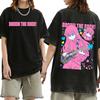 Gewaschenes Vintage Anime Bocchi The Rock Gotoh Hitori Grafik T-Shirt Herren Damen Freizeit Baumwolle Übergroße T-Shirts Streetwear Unisex