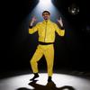Halloween Adult 90s Celebrity Costume With Vinyl Shine Reflective For Retro Disco Party