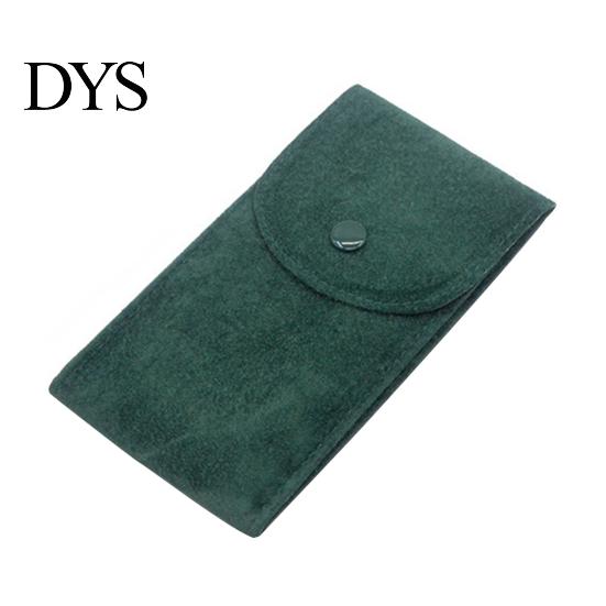 Bracelet Storage Bag Watch Anti-wear Anti-scratch Shock-proof Press Button Short Velvet Necklace Snap Design Portable Jewelry Packing Pouch Daily Use