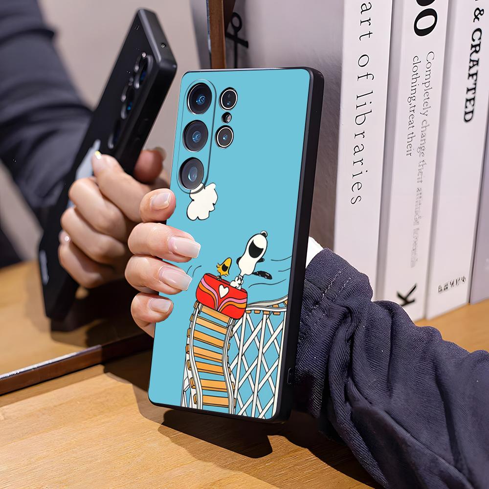 

Cute Cartoon S-Snoopy Phone Case For Samsung S26 Ultra S25 Edge Ultra S23 S22 S21 S20 Ultra Plus S24 Fe Cover Samsung S21 Plus