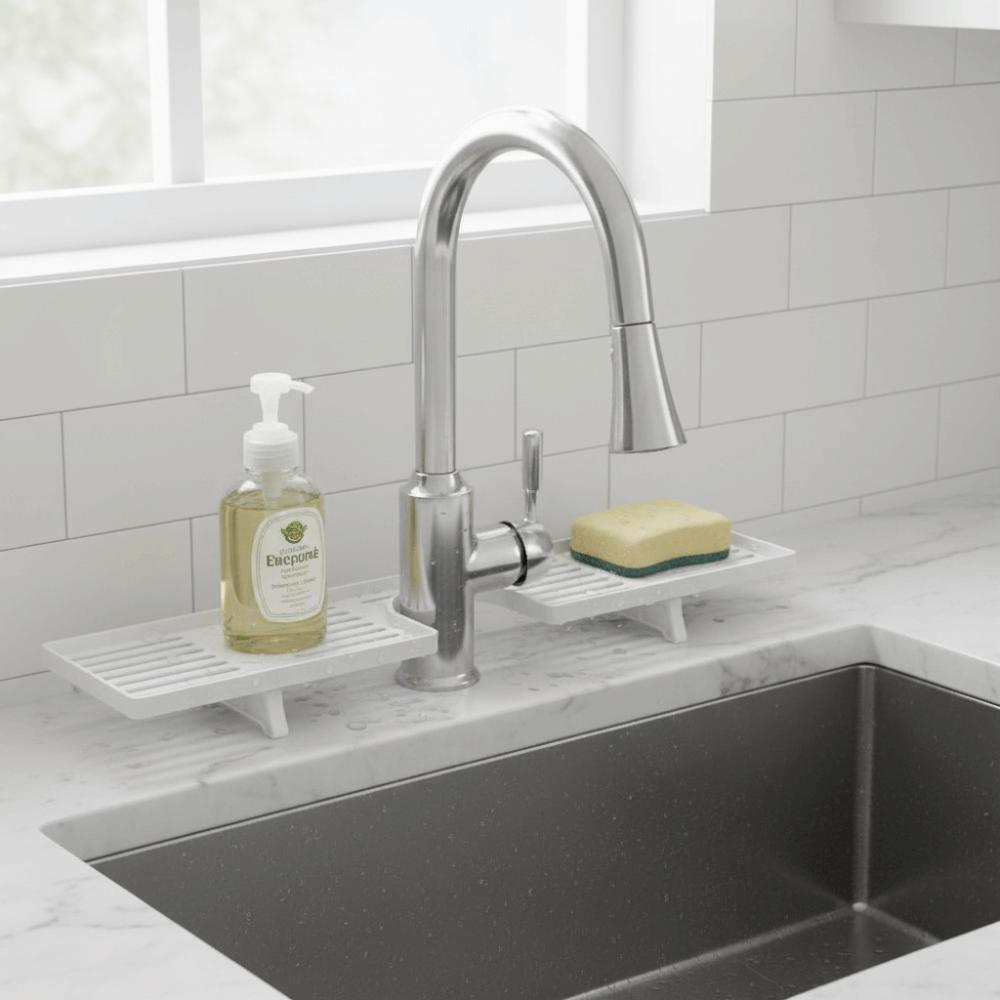 Mesh Faucet Storage Shelf Water Drainage Kitchen Drainage Holder Bathroom Storage Rack  Household