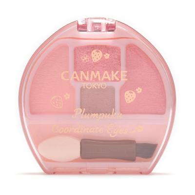 Canmake Plumpuku Coordinate Eyes 04 Erdbeer Plumpuku Lidschatten für Schatten Rosa Rot 1,3g Tränensäcke, Schatten,