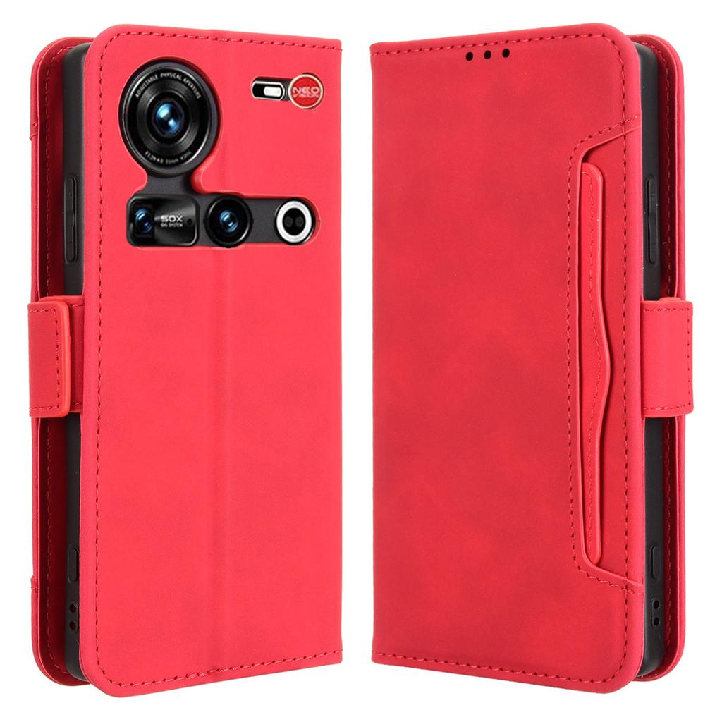 For ZTE nubia Z70S Ultra 5G/nubia Z70 Ultra 5G Leather Case Phone Wallet Cover with Multiple Card Slots