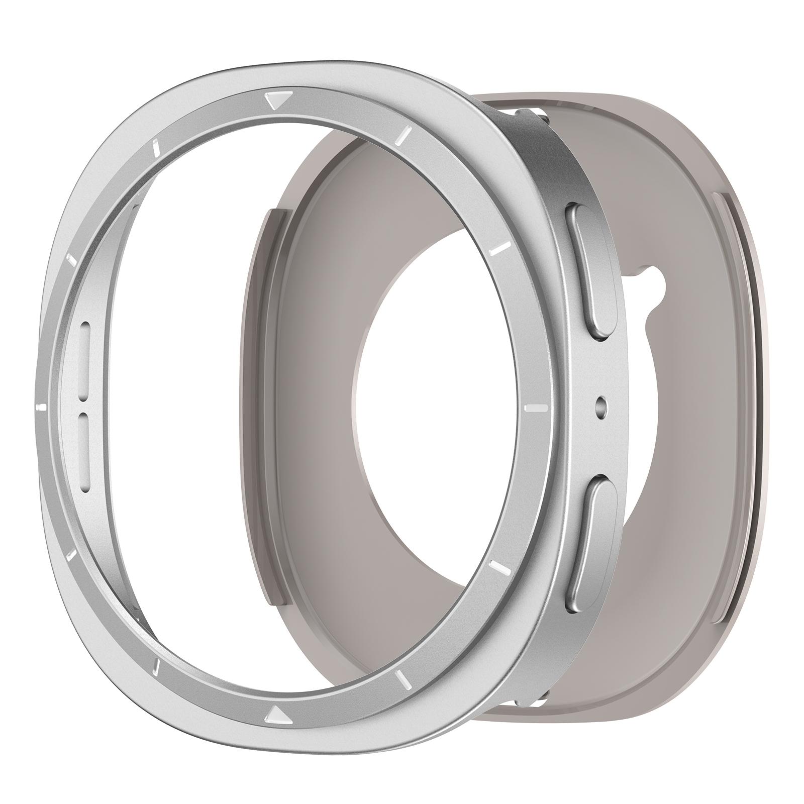 

For Samsung Galaxy Watch 8 40mm 44mm Accessories Hard Shockproof Screen Protector Bumper shell for Galaxy Watch 8 PC Metal Cover Watch 8 40mm-1
