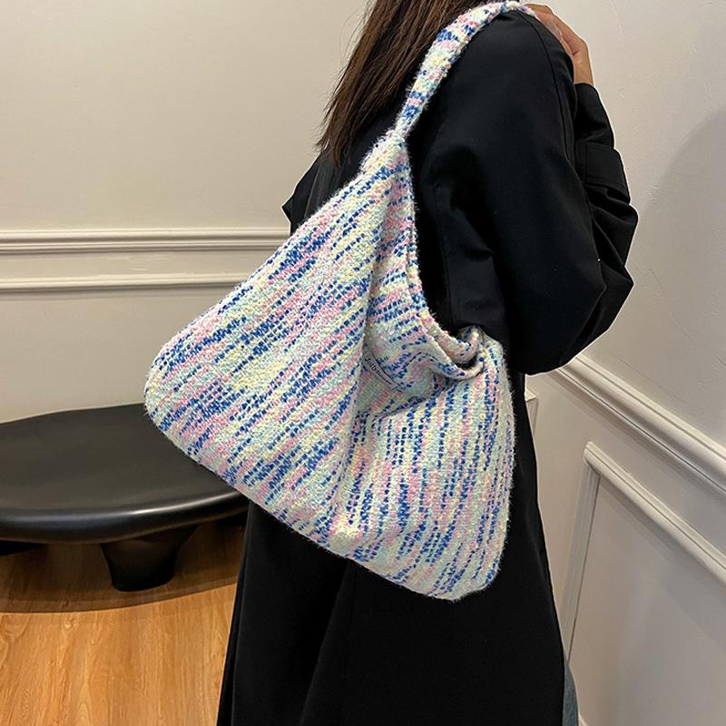 New Fashion Flower Women's Bag Casual Large Capacity Shoulder Crossbody Bag Fresh Tote Travel Bag