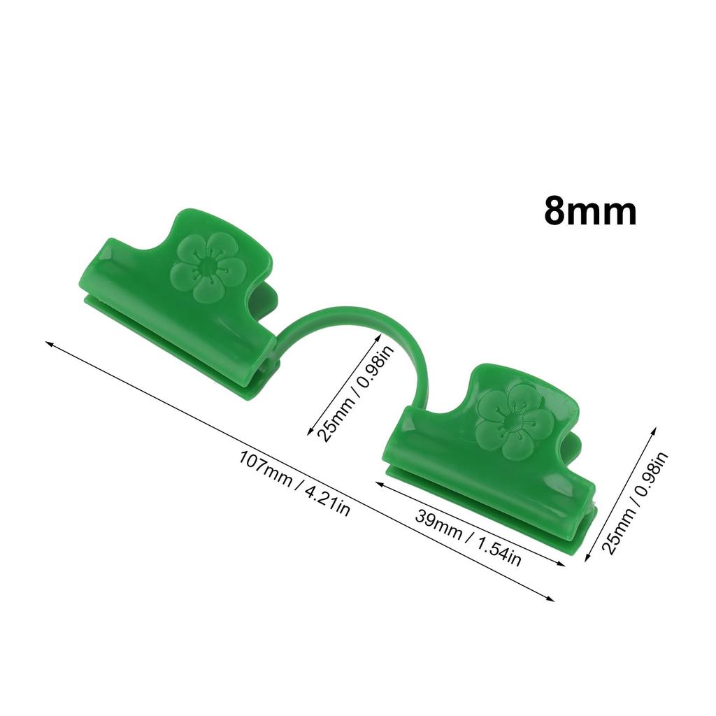Tunnelodlare, Premiumklämmor, Tunnelstödspackningar, för Hemträdgården, Trädgårdsarbete, Grönsaksodling och Stöd, 50 stycken (8 mm)