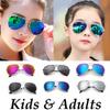 13 Colors Parent-child Pilot Sunglasses UV400 Unisex Vintage Shades for Kids Adults Outdoor Riding Sport