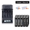 PALO 1.2V NI-MH AA 3000mah Rechargeable battery AA NIMH 2A  Batteries With 4 Slots LCD USB charger for 1.2V/1.5V AA AAA Battery