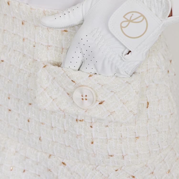 J Jane Tweed Flower Skirt (White)