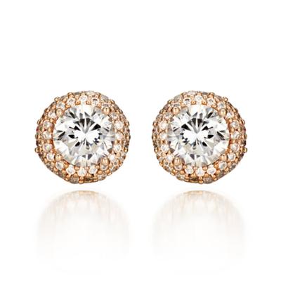 ELLE Jewelry 14K Wonderful Cubic Earrings (Gold Pin) ELGPEE308