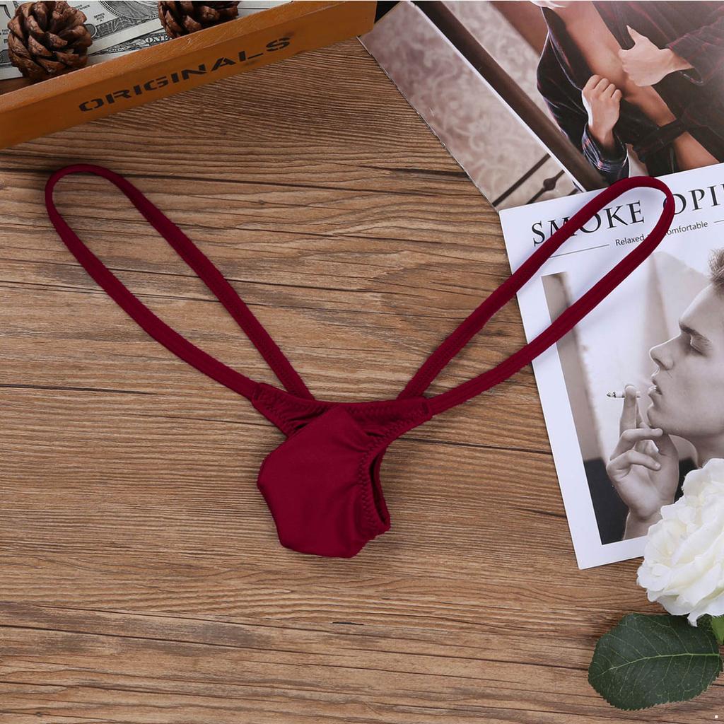 Men's Swimsuits Underwear Low Rise Stretch Bikini Briefs Swimwear