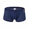 Men's Fashionable Mesh Nylon Low-Rise Boxer Briefs