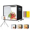 PULUZ 250mm Portable Folding Photography Light Box Ring Light Board 3 Light Modes 10 Brightness Levels USB Cable Control