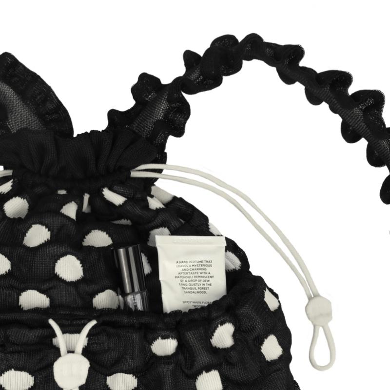 Pleatsmama Mochila de Bolinhas Pretas