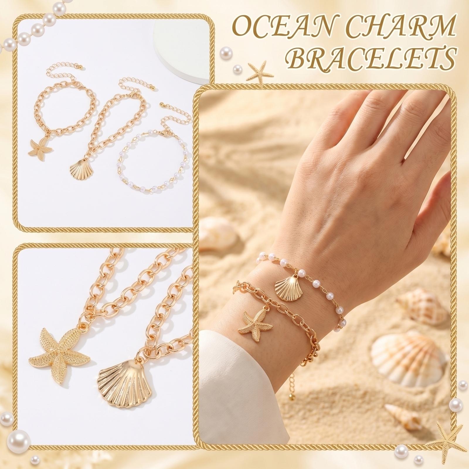

Scallop Pendant Bracelet One Size золотой