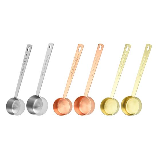 15ml/30ml Measuring Spoon Precise Food Grade Convenient Solid Color Easy to Clean Measurement Lightweight Stainless Steel Measuring Spoon for Home