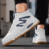 Large Size Board Shoes Autumn and Winter Leather Sports Skateboard Shoes Teen Students High-top Casual Shoes
