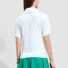 Fila Sports Knitted Short Sleeve Polo Shirt Women Tops Jade-White A11W335106F-WT