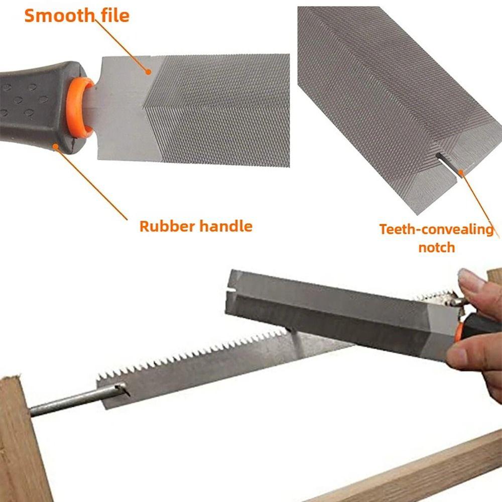1Pcs Rhombic Pruning Saw File Triangle Woodworking Hand Tool New Wood Rasp for Sharpening Saw