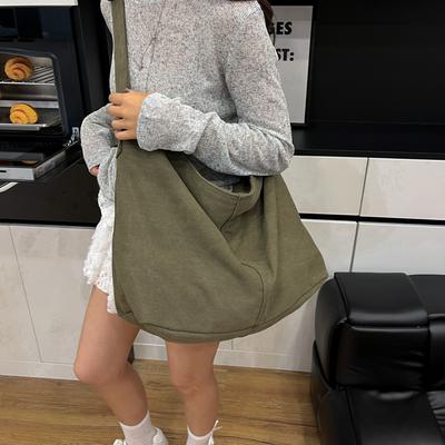 Fashion Casual Canvas Bag Summer Large Capacity Tote Bag Versatile Women's Bag Shopping Lightweight Shopping Bag