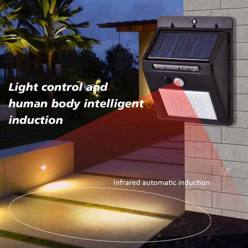 LED Solar Licht Outdoor Solar Lampe mit Motion Sensor Solar Lichter Wasserdicht Sonnenlicht Solar Power für Garten Dekoration