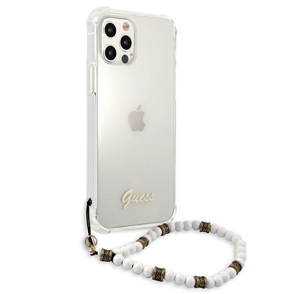 Guess Guhcp12Mkpswh Iphone 12/12 Pro 6,1 Transparent Hardcase White Pearl