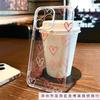 Korean Ins Love for iPhoneXR Apple 11/12/13/14/15/16 ProMax Mobile Phone Case