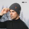 Winter Men's Knitted Hat, Fleece Cold-proof Wool Warm Fashion Pullover Hat European and American Winter, Knitted Hat