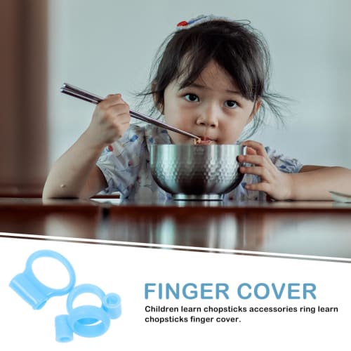 Cabilock 18Pcs Learning Chopsticks with Non-Slip Silicone Rings Training Chopsticks Helper