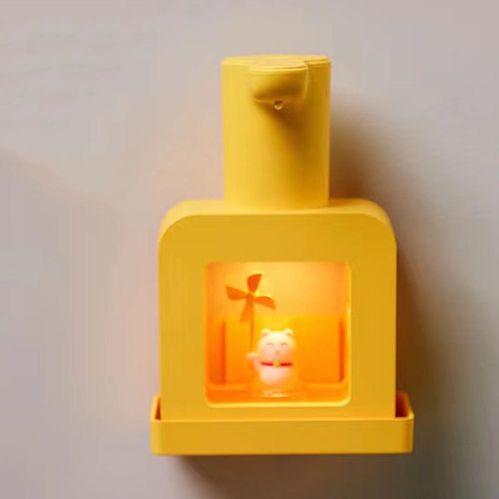 Cartoon Cute Pet Liquid Soap Dispensers USB Charging Liquid Foam Dispensers Wall Mounted Touchless Sensor for Bathroom School