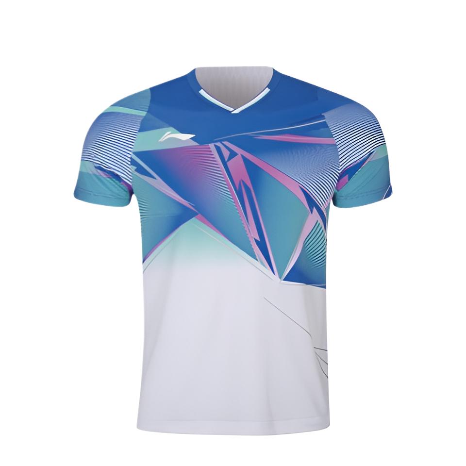 Li Ning T Shirts Men s V Neck Moderate Straight Fit AAYS131-1 M