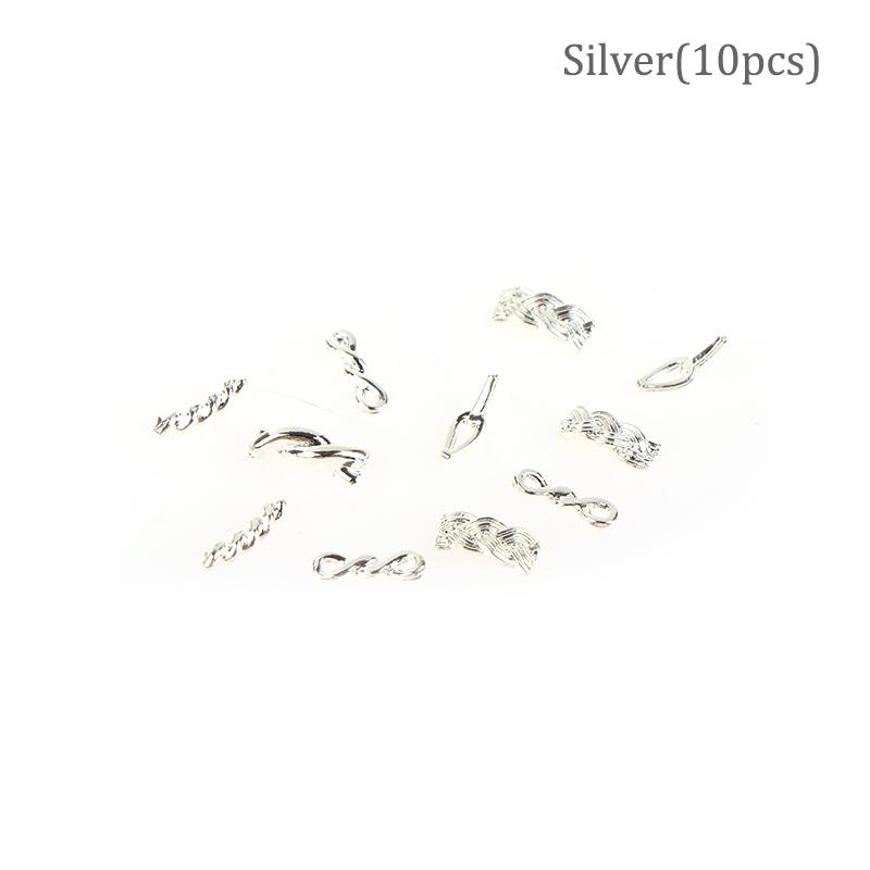 10/20Pcs Metal Chain Gold Silver Japan Korea Nail Art Decorations Diy Nail Tool
