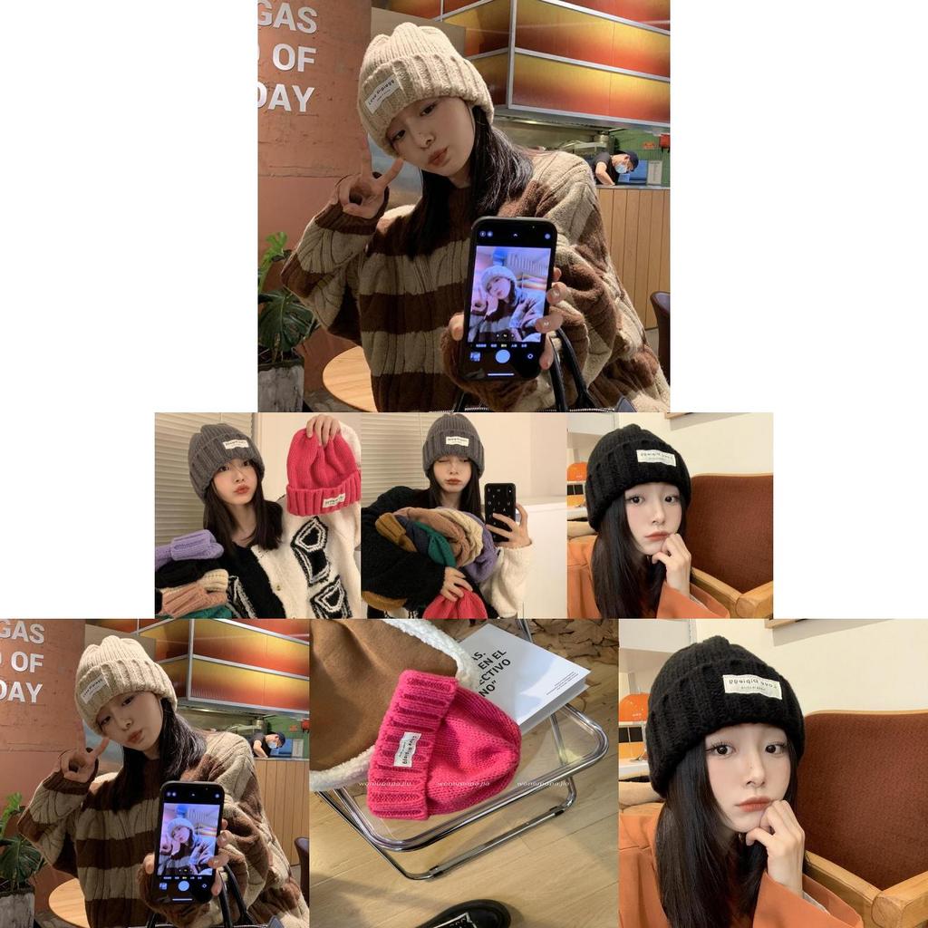 Warm Fashionable Winter Knit Beanie For Women Soft Cotton Loose Fit In Bold Colors