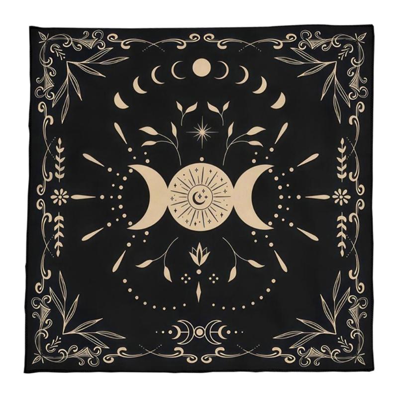 50x50/60x60/75x75cm Tarot Tablecloth Mat Geometric Divinations Table Cloth Board Game Oracles Card Pad Rune Support Mat