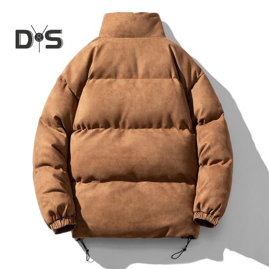 Bomullsrock med Blixtlåslist Ståkrage Mockaläder Ytskikt Dragsko i Fållen Vinter Ytterkläder Vindtät Värmeisolerande Rock