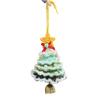 Knitted Christmas Tree Hanging Pendant Decoration With Bell Accent Party Car Interior Decoration