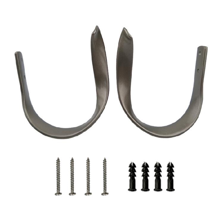 Contemporary Metal Drapery Tiebacks 2 Pack Wall Mounted Curtain Holdbacks Hooks Accessories for Elegant Interior Decors