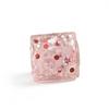 Crystal Slime Cube Squeeze Ice Cube Transparent Soft Ice Cube Fidget Square Colorful Sensory Fidget Use Tool