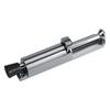 Heavy Duty Zinc Alloy Soft Rubber Foot Spring Loaded Easily Step On Door Stopper Holder Silver