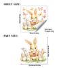New 2026 Easter Bunny Static Cling Window Sticker for Glass Decoration Reading Companion